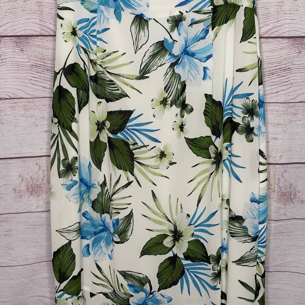 Banana Republic Floral Tropical Flutter Flowy Breezy Maxi Dress Size 10 Tall - Picture 11 of 13